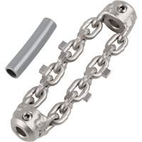 Chaîne de nettoyage de tuyaux de 2" pour c&acirc;ble de serpent &agrave; chaîne de 1/4" Stor-it Systems