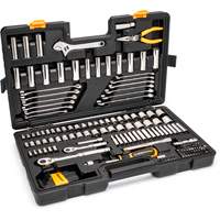 Jeu doutils de qualit&eacute; professionnelle &agrave; 72 dents, 6 pans et &agrave; prise 3/8" et 1/4" Stor-it Systems