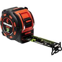 Shockforce NITE EYE Magnetic Tape Measure, 1-1/4" x 16', SAE Graduations Stor-it Systems