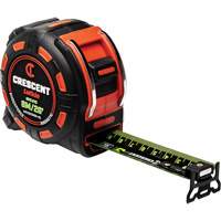 Shockforce NITE EYE Magnetic Tape Measure, 1-1/4" x 25', SAE/Metric Graduations Stor-it Systems