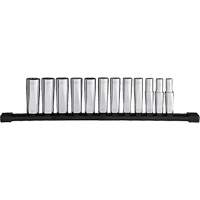 12-Point Deep Well Metric Socket Set, 12 Pcs, 3/8" Drive Size, Deep Stor-it Systems