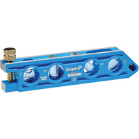 Niveau torpille moul&eacute; sous pression TRUE BLUE, 6" lo, Aluminium, 4 fioles Stor-it Systems