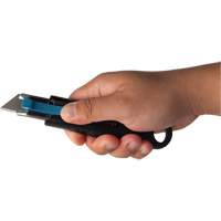 Standard-Duty Retractable Safety Knife, Stainless Steel, Rubber Handle Stor-it Systems