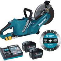 Tronçonneuse &agrave; meule &eacute;lectrique 40?V?max XGT sans balais avec trousse de batteries 8,0?Ah , 9", 40 V Stor-it Systems
