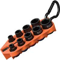 Grab-And-Go Impact Socket Set, SAE, 10 Pcs, Impact, 3/8" Drive Size Stor-it Systems
