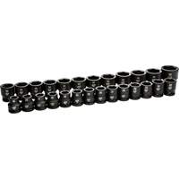 6 Point Metric Socket Set, 26 Pcs, Impact, 3/4" Drive Size Stor-it Systems
