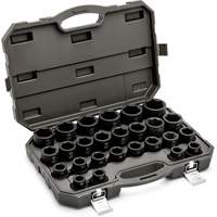 6 Point Metric Socket Set, 26 Pcs, Impact, 3/4" Drive Size Stor-it Systems