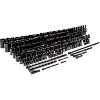 6-Point SAE/Metric Master Socket Set, 209 Pcs, Impact, Deep Stor-it Systems