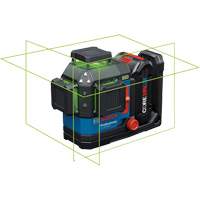 Laser dalignement/nivellement 360 connect&eacute; &agrave; faisceau vert &agrave; trois points Stor-it Systems