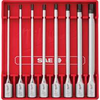 Long SAE Bit Socket Set, Hex, 3/8" Drive, 8 Pcs Stor-it Systems