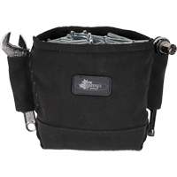 Phantom Collection Nut & Bolt Bag with 2 Sleeves, Canvas, 3 Pockets, Black Stor-it Systems