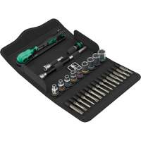 Jeu de cl&eacute; &agrave; cliquet SA 14 Zyklop Comfort avec levier dinversion, 28 Mcx, Prise de 1/4" Stor-it Systems