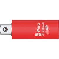 Adaptateur isol&eacute; VDE A/B, Prise 1/4", Douille 3/8", 2,78" lo, Sph&eacute;rique Stor-it Systems