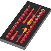 Foam Insert 8007 A VDE Zyklop VDE Ratchet Set 1, 1000 V, 30 Pcs Stor-it Systems