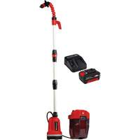 Pompe &agrave; eau propre pour baril de pluie sans fil avec batterie 4 Ah et ensemble de d&eacute;part de chargeur, 18 V, 792,5 gal./min Stor-it Systems