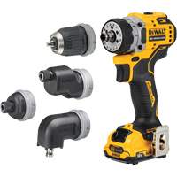 Ensemble perceuse/visseuse sans fil et sans balai XTREME 5-en-1, Lithium-ion, 12 V, Mandrin 3/8" Stor-it Systems