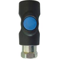 TOPQUIK S1 Industrial Quick Coupler, Polyester Composite/Stainless Steel, 1/4", Female NPT, 174 PSI Stor-it Systems