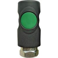 TOPQUIK S1 Ultraflo 7.8 mm Quick Coupler, Polyester Composite/Stainless Steel, 1/4", Female NPT, 174 PSI Stor-it Systems