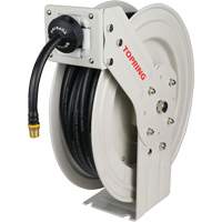 D&eacute;vidoir de tuyau &agrave; rappel automatique &agrave; bras simple de type L MAXREEL avec tuyau en caoutchouc, Air, 3/8" x 50', Tuyau simple, 250 PSI Stor-it Systems