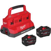 M18 Forge Starter Kit with 2 Batteries & 6-Bay Rapid Charger, Lithium-Ion, 18 V, 12 Ah Stor-it Systems