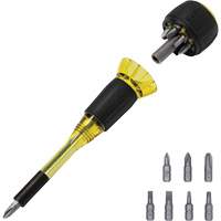 Tournevis 8-en-1 Tru-Grip avec raccourci, 6-57/100" lo, Prise Plastique Stor-it Systems