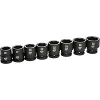 6-Point Metric Socket Set, 8 Pcs, Impact, 3/4" Drive Size Stor-it Systems