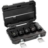 Metric Impact Bit Socket Set with Blow Mold Case, Hex, 3/4" Drive, 5 Pcs Stor-it Systems