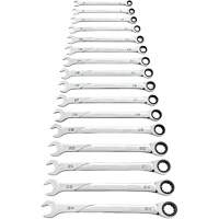 120XP Universal Spline XL Wrench Set, Ratcheting Combination, 16 Pieces, Metric Stor-it Systems