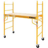 Mobile Work Scaffolding - Maxi Square Scaffolding, Steel Frame, 74" D x 74" H VC198 | Stor-it Systems