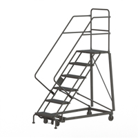 &eacute;chelles robustes en angle de s&eacute;curit&eacute;, 6 marches, Perfor&eacute;, Inclinaison 50°, Hauteur 60" Stor-it Systems