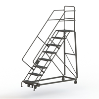 &eacute;chelles robustes en angle de s&eacute;curit&eacute;, 8 marches, Stri&eacute;, Inclinaison 50°, Hauteur 80" Stor-it Systems