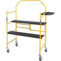 Jobsite Series 4' Safety Rail & Tool Shelf Scaffold Kit, Steel Frame, 49-1/2" D x 57-3/4" H Stor-it Systems