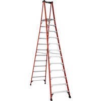 Industrial Extra Heavy-Duty Pro Platform Stepladders (FXP1800 Series), 12', 375 lbs. Cap. VD420 | Stor-it Systems