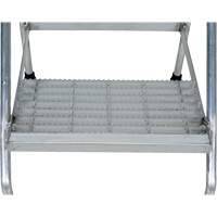 Aluminum Step Stand, 2 Step(s), 22-13/16" W x 24-9/16" L x 20" H, 500 lbs. Capacity VD457 | Stor-it Systems
