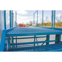 Snow Ladder, Steel, 10 Steps, 99" H, 85-1/2" D, 48" Step, Serrated Stor-it Systems