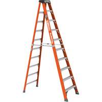 Step Ladder, 10', Fibreglass, 375 lbs. Capacity, Type 1AA Stor-it Systems