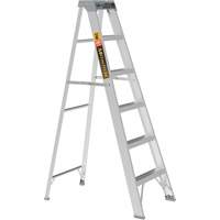 Step Ladder, 6', Aluminum, 225 lbs. Capacity, Type 2 Stor-it Systems