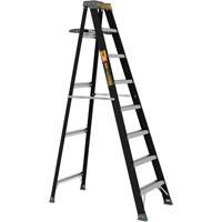 Step Ladder with Paint Tray, 8', Fibreglass, 250 lbs. Capacity, Type 1 Stor-it Systems