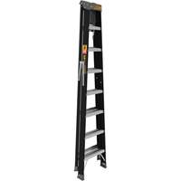 Step Ladder with Paint Tray, 8', Fibreglass, 250 lbs. Capacity, Type 1 Stor-it Systems