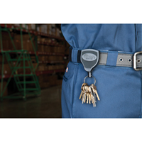 Super48™ Key Chains, Polycarbonate, 48" Cable, Belt Clip Attachment TLZ008 | Stor-it Systems