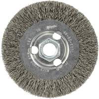 Crimped Wire Wheel, 4" Dia., 0.12" Fill, 5/8"-11 Arbor VF920 | Stor-it Systems
