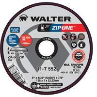 Zip One™ Cut-Off Wheel, 4-1/2" x 1/32", 7/8" Arbor, Type 1 VV493 | Stor-it Systems