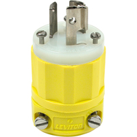 2-Pole 3-Wire Grounding Locking Plug, Nylon, 15 Amps, 250 V, L6-15P Stor-it Systems