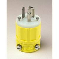 2-Pole 3-Wire Grounding Locking Plug, Nylon, 15 Amps, 250 V, L6-15P Stor-it Systems