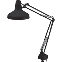 LAMPES DE TRAVAIL COMBIN&eacute;ES ROBUSTES, 22/60 W, Fluorescent/Incandescente, Col 45", Noir Stor-it Systems