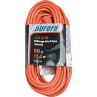 Vinyl Extension Cord, Outdoor, SJTW, 14/3 AWG, 15 A, 50' Stor-it Systems