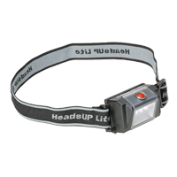 HeadsUp Lite 2610 Headlamp, LED, 30 Lumens, 19 Hrs. Run Time, AAA Batteries Stor-it Systems