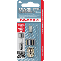 Ampoule de rechange pour lampe de poche &agrave; 2 piles C & D Stor-it Systems