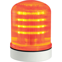 Streamline<sup>®</sup> Modular Multifunctional LED Beacons, Continuous/Flashing/Rotating, Amber XE717 | Stor-it Systems