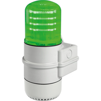 Streamline&reg; Modular Multifunctional LED Beacons, Continuous/Flashing/Rotating, Green Stor-it Systems